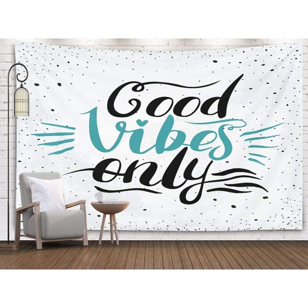 "Good Vibes Only" Tapestry Wall Decor